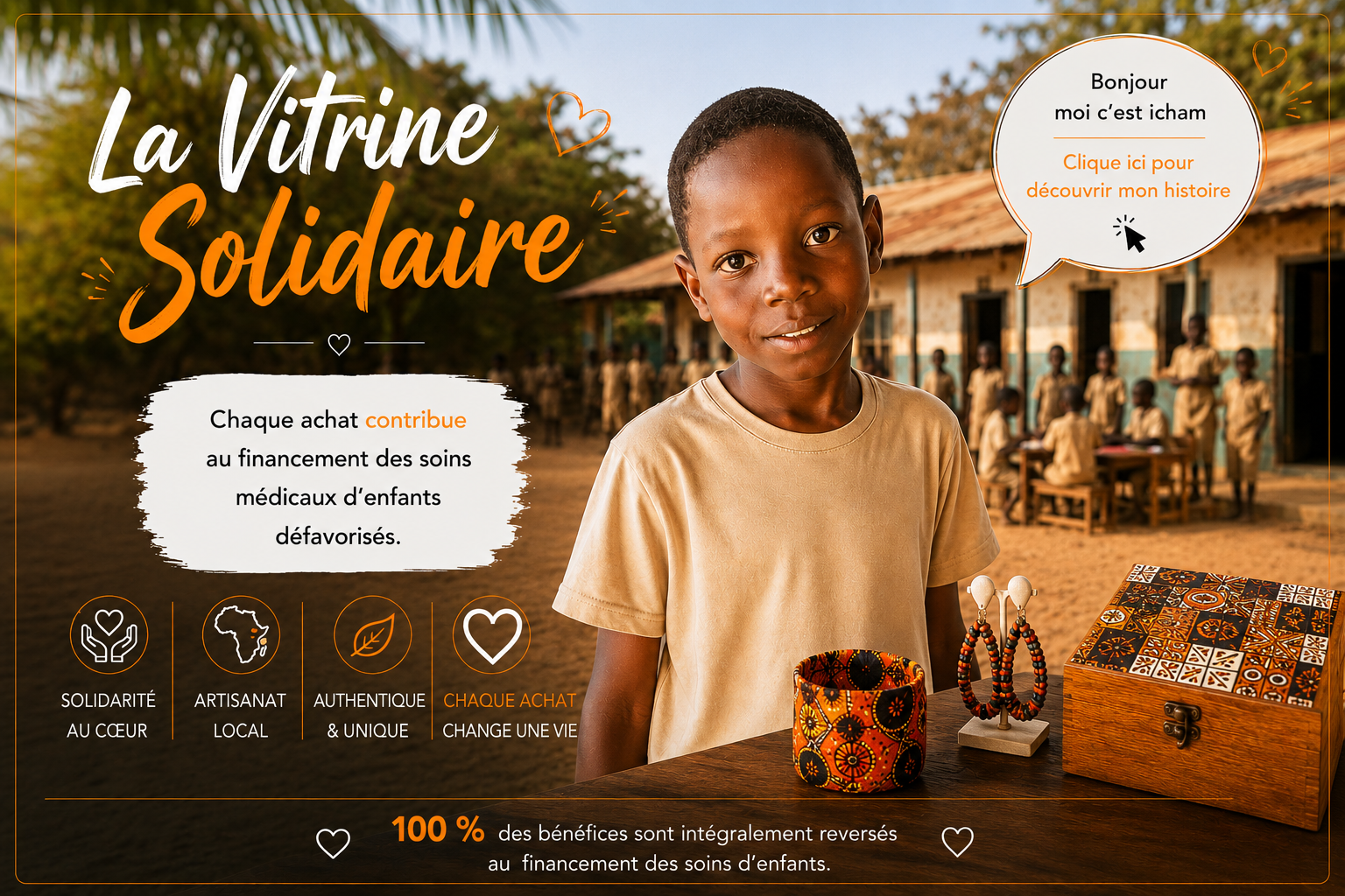 L'Action Solidaire AGBEA — chaque achat change une vie